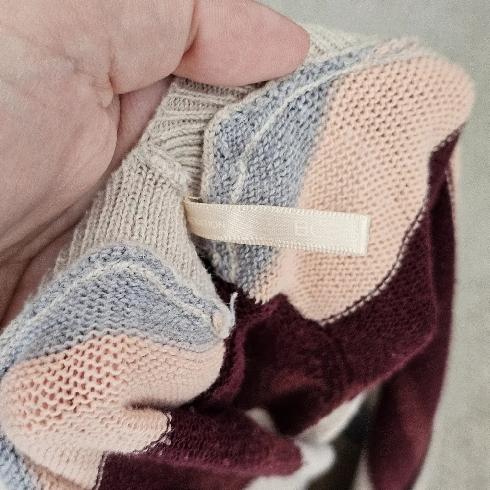 BCBGeneration Colorblock Boat Neck Sweater - Size M - Picture 10 of 11